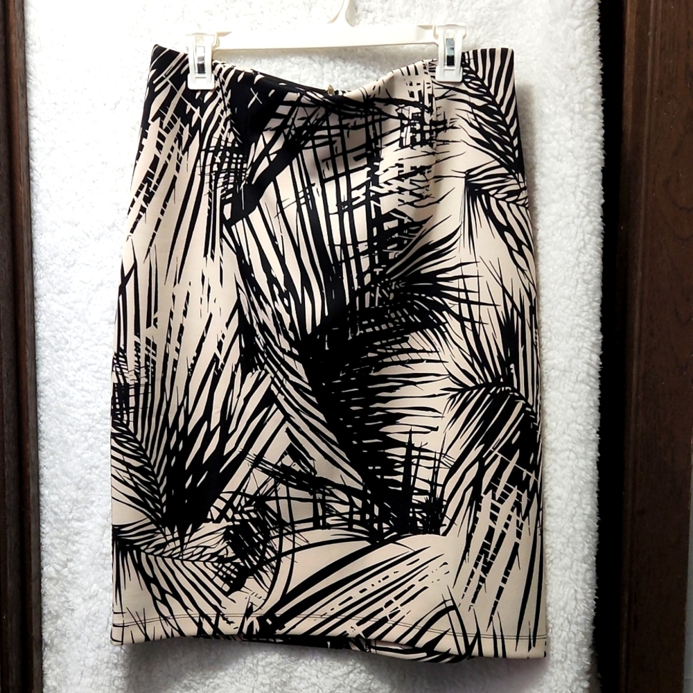 Abstract Palm Tree Pencil Skirt